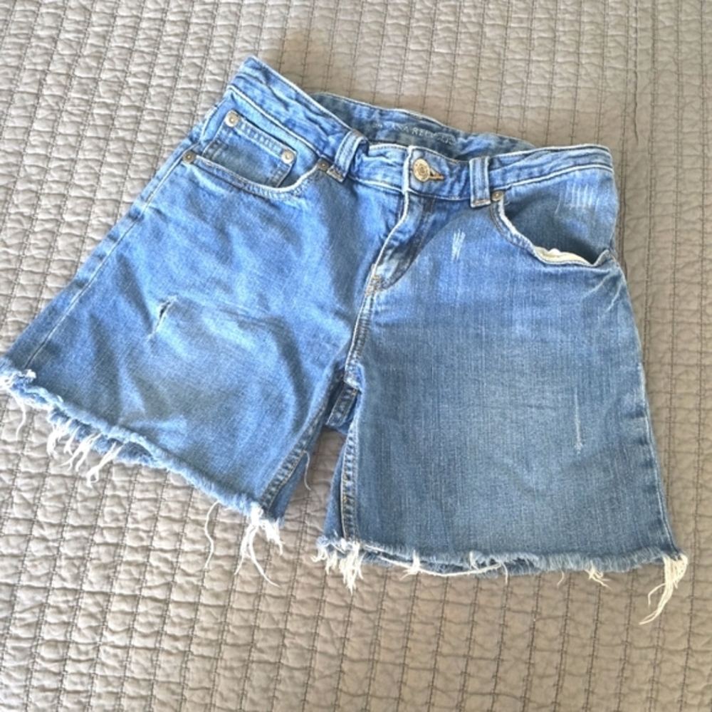 Banana Republic‎ Womens Medium Wash Stretch Denim Shorts Size 2